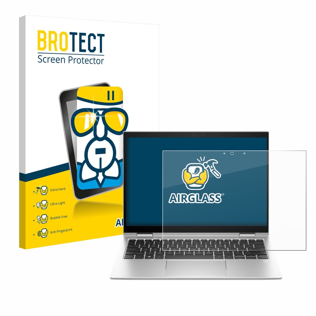 Screenprotector voor HP Elite x360 830 G10 2-in-1 Beschermglas transparant