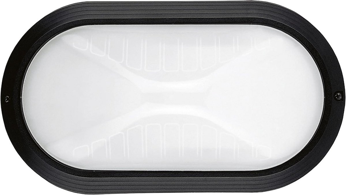 Wand- en Plafondlamp 27 cm E27 IP65 Zwart Thermo-Kunststof Verlichting voor Gevels Terrass