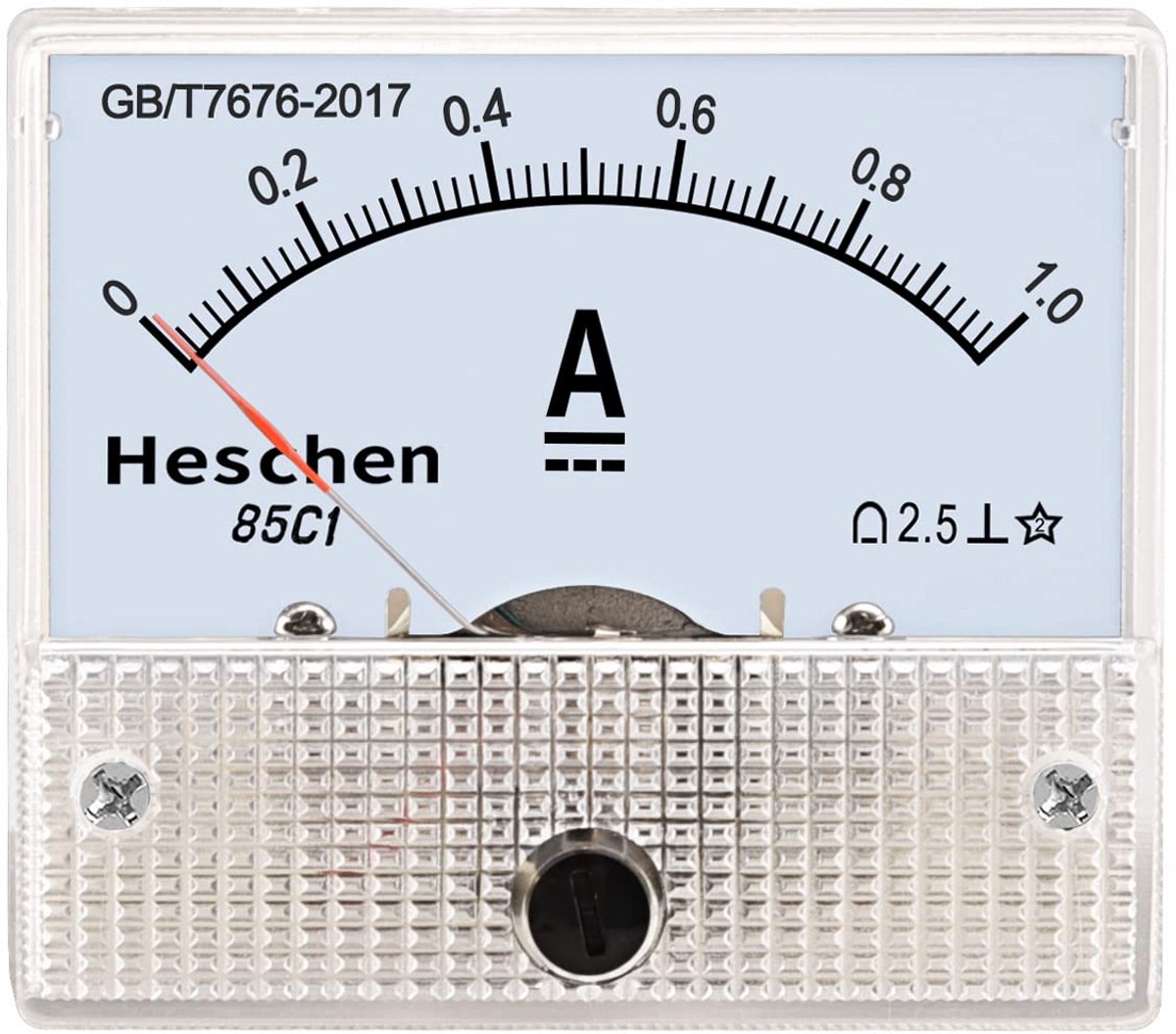 Paneel Amperemeter Analoge Stroommeter DC 0-1A Nauwkeurigheid Klasse 2.5