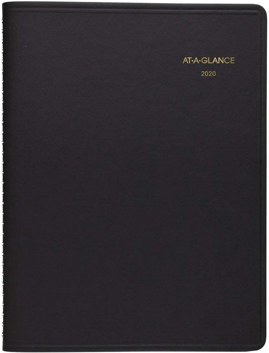 Grote Maandplanner (22,9 x 27,9 cm) - Jaarplanning en Overzicht - Zwart