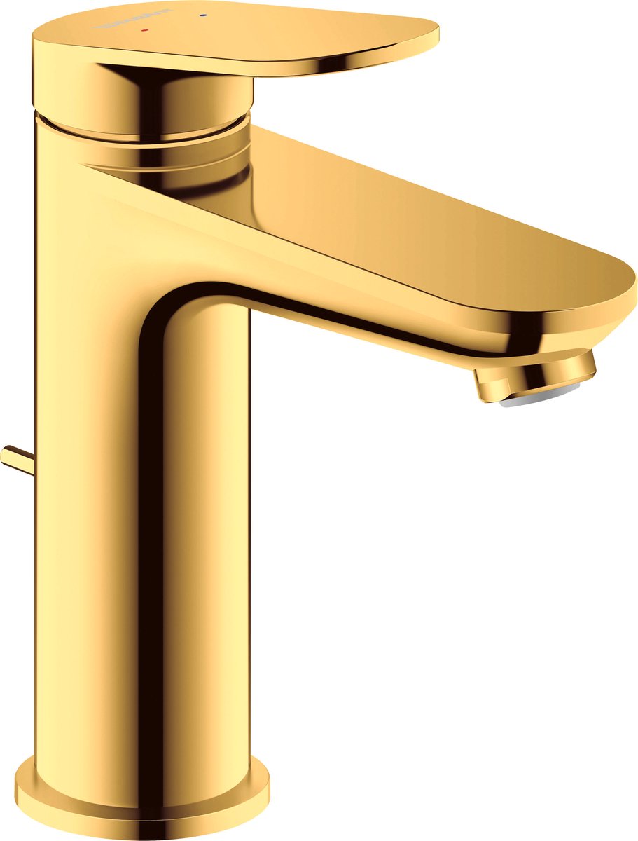 Duravit Wave - Wastafelkraan met afvoer, goud WA1020001034