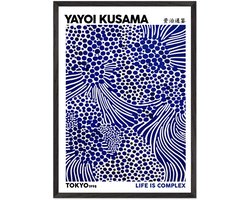 Yayoi Kusama - Life is complex Poster met Lijst 50x70 cm - inclusief lijst