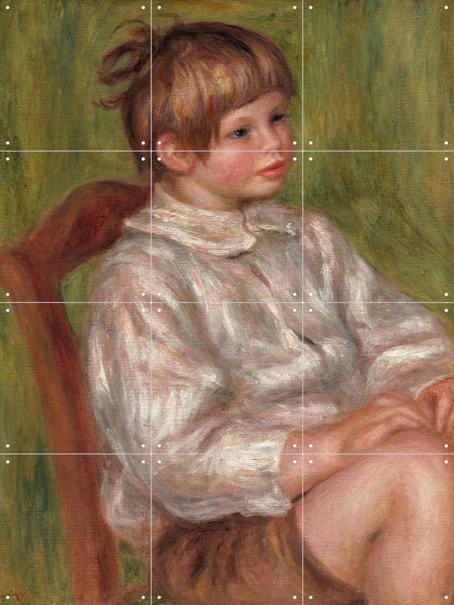 IXXI Coco (Claud Renoir), Pierre-Auguste Renoir & Museum of Fine Arts Boston - 60 x 80 cm - Gratis ophangtool - Grote wanddecoratie en posters -