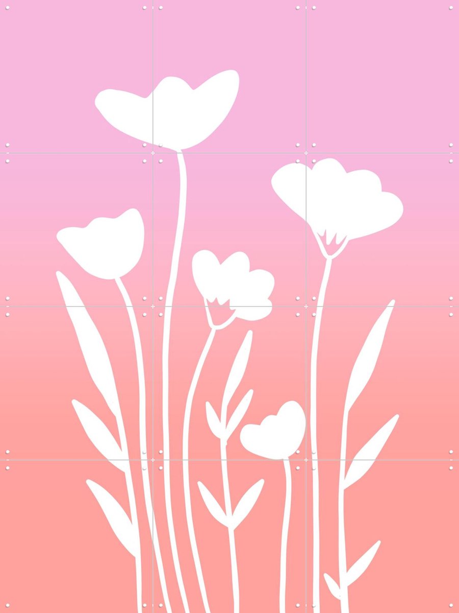 IXXI Gradient Spring, BAINAI - 60 x 80 cm - Gratis ophangtool - Grote wanddecoratie en posters Kinderkamer, Kinderen