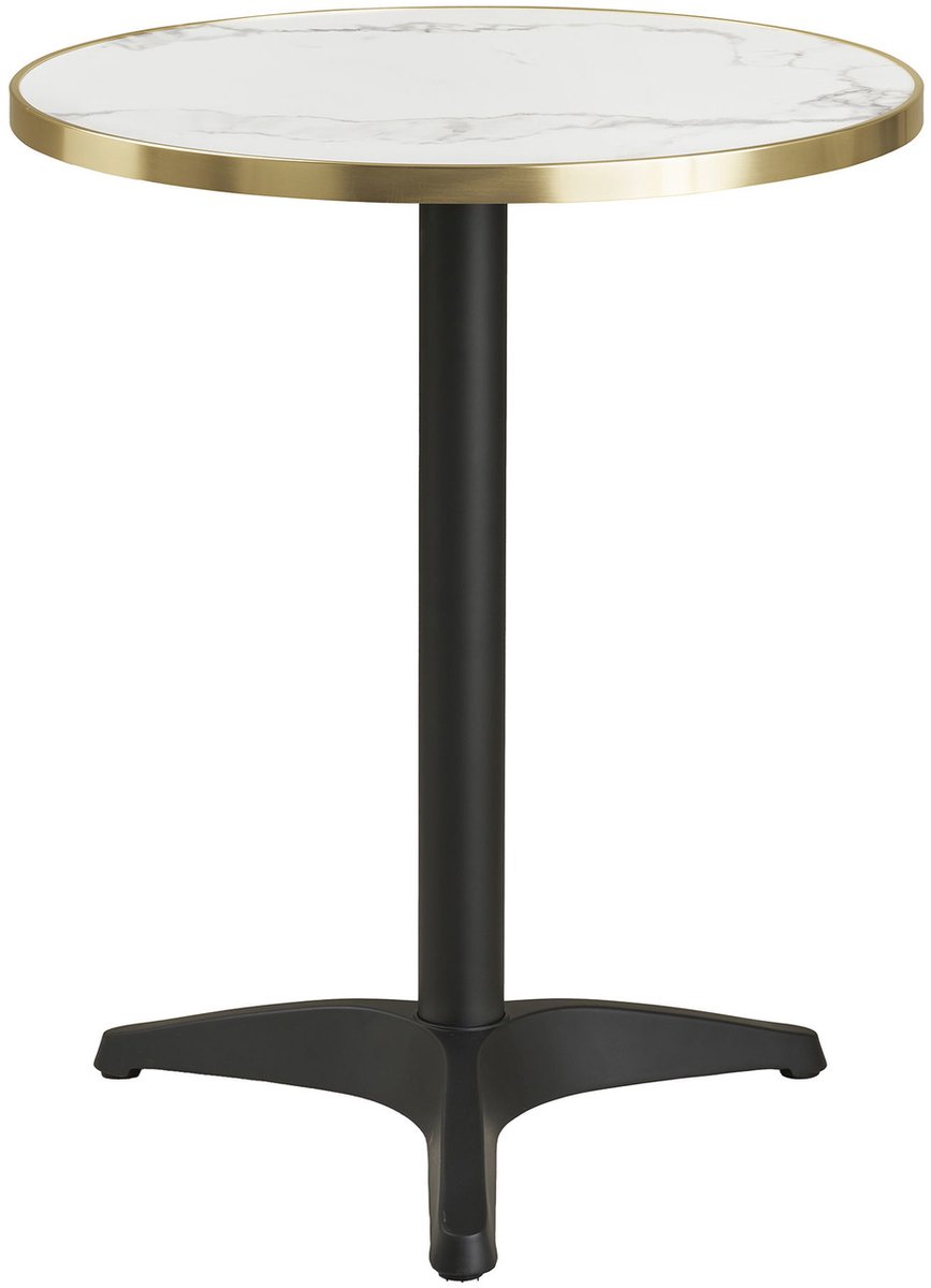 House Nordic Bistrotafel - Rond Marmerlook - Ø60x73cm
