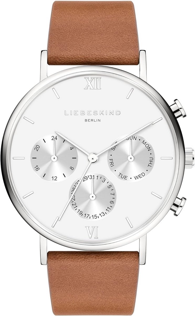 Multifunctioneel Horloge Zilver RVS Band Chronograaf