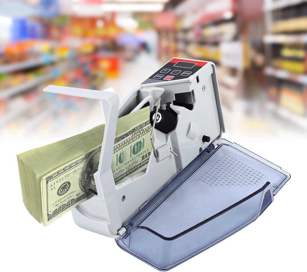 Automatische Bankbiljet Tellers met LED Display, Snelheid 600 Vel/Minuut