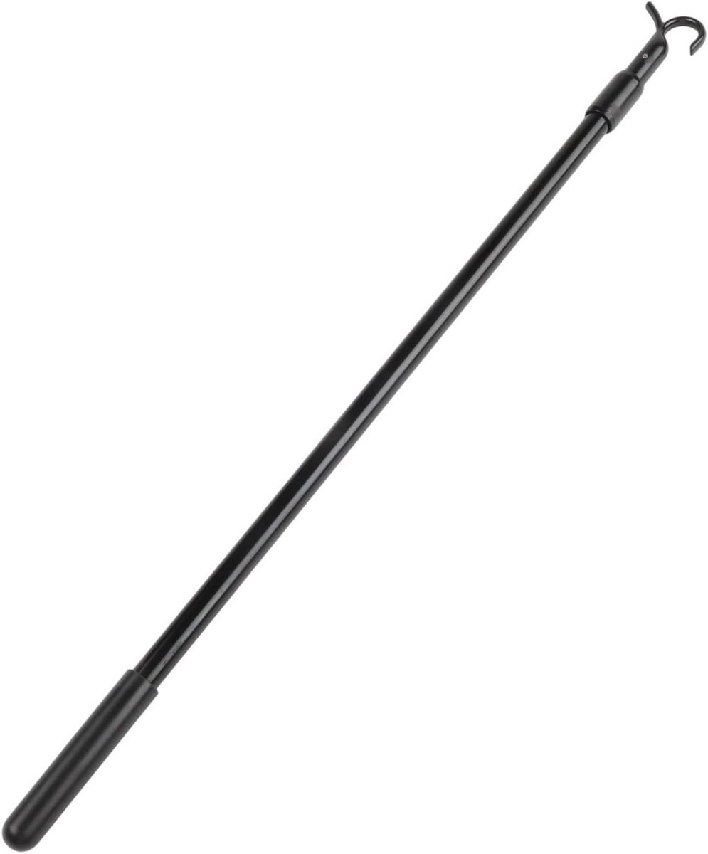 Raamopener Stang - Dakluik Hulp - Hoge Ramen Bereiken - Telescopisch Verstelbaar - 30-60cm - Zwart