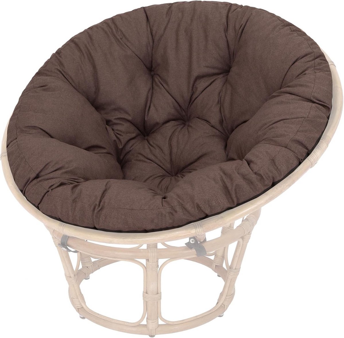 Ronde Papasan Stoelkussen Vervanging 114 cm Comfortabel Zitkussen voor Hangstoel