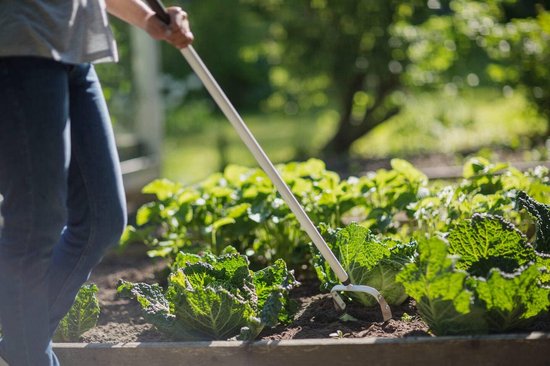Pendelschoffel voor onkruid verwijderen en grond beluchten - Lange steel van Merkloos	 — afbeelding 2