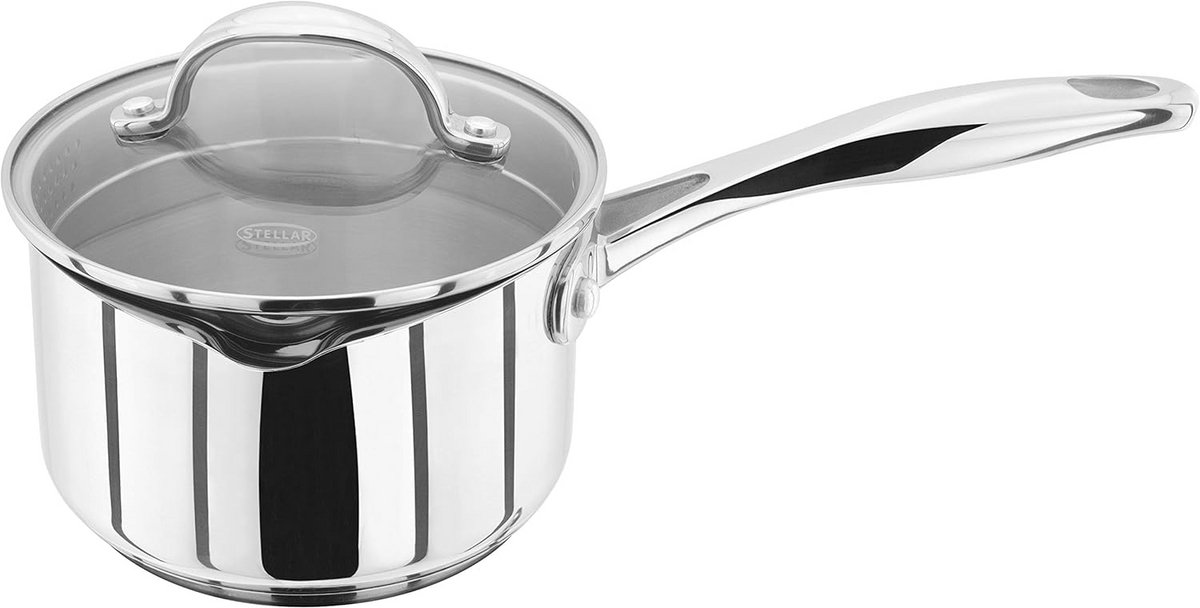 Steelpan met Ingebouwde Zeef 14cm Roestvrij Staal Inductie Geschikt