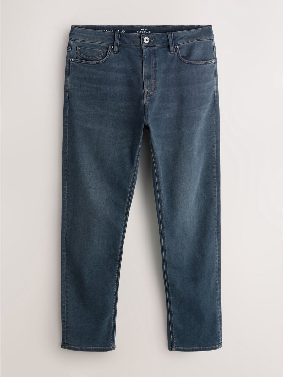 Next - Heren - Motionflex slim-fit jeans - Blauw