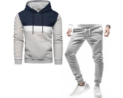 Recea - Survêtement - Hoodie Gris - Poche Kangourou - XXL