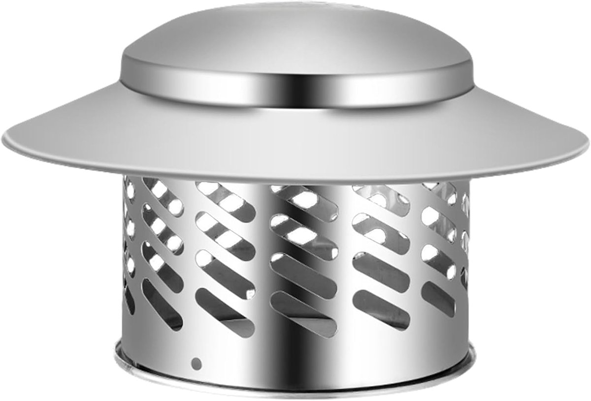 Dakregenhoed Schoorsteenkap Afzuigkap Ventilatie Beschermen Roestvrij Staal 304 110 mm Diameter