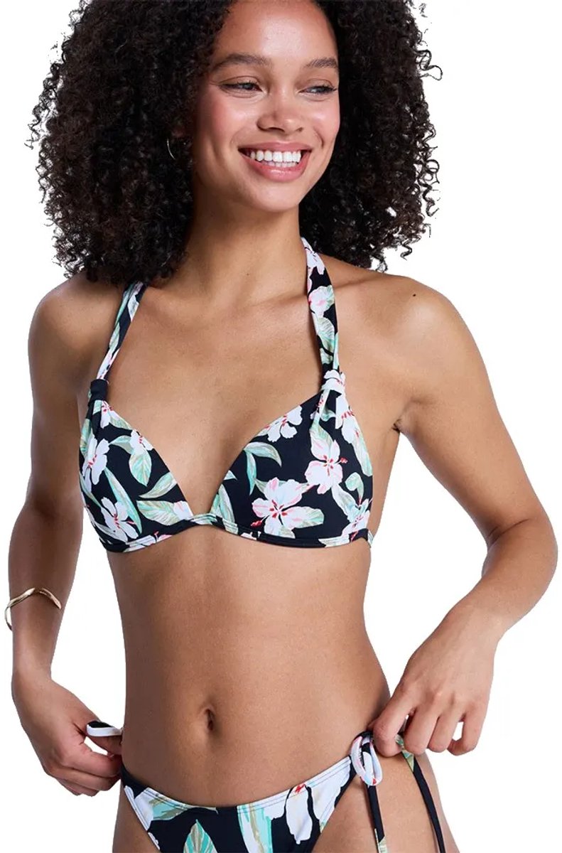 Roxy Essentials Pt Molded Fixed Triangle Bikinitop XL Vrouw Antraciet