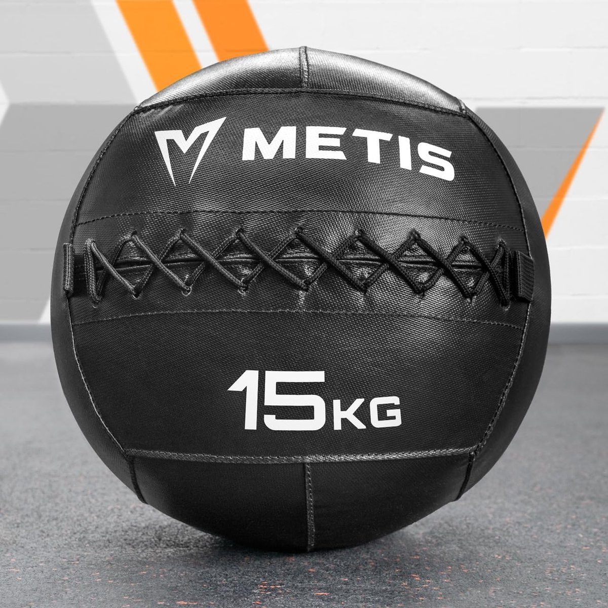 Oefenbal - Krachtbal - Krachtraining - Duurzaam PVC - 35cm - Zwart