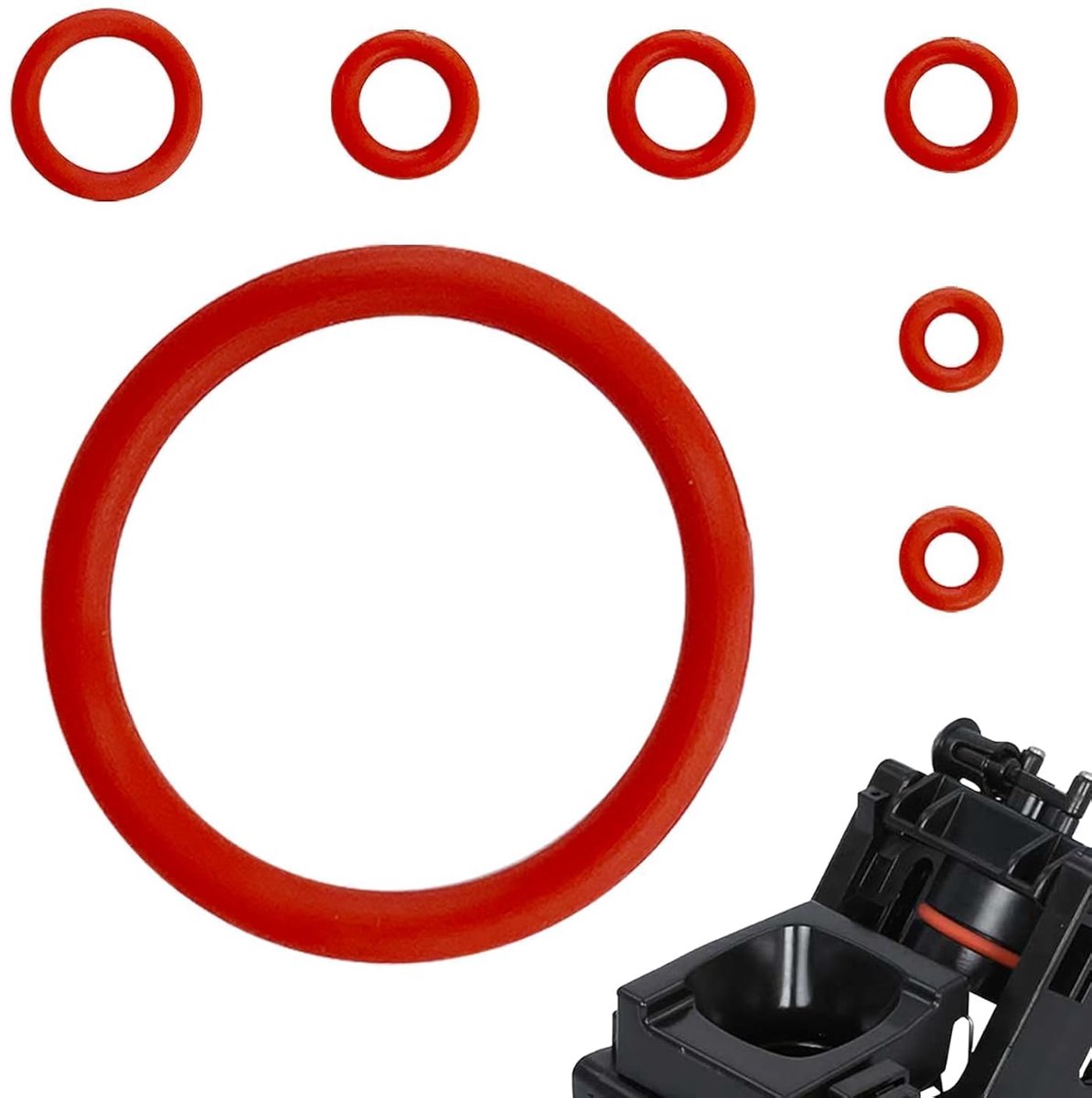 Afdichtingen Koffiemachine - O-Ringen - Onderhoud - Hittebestendig - 7 Stuks - rood