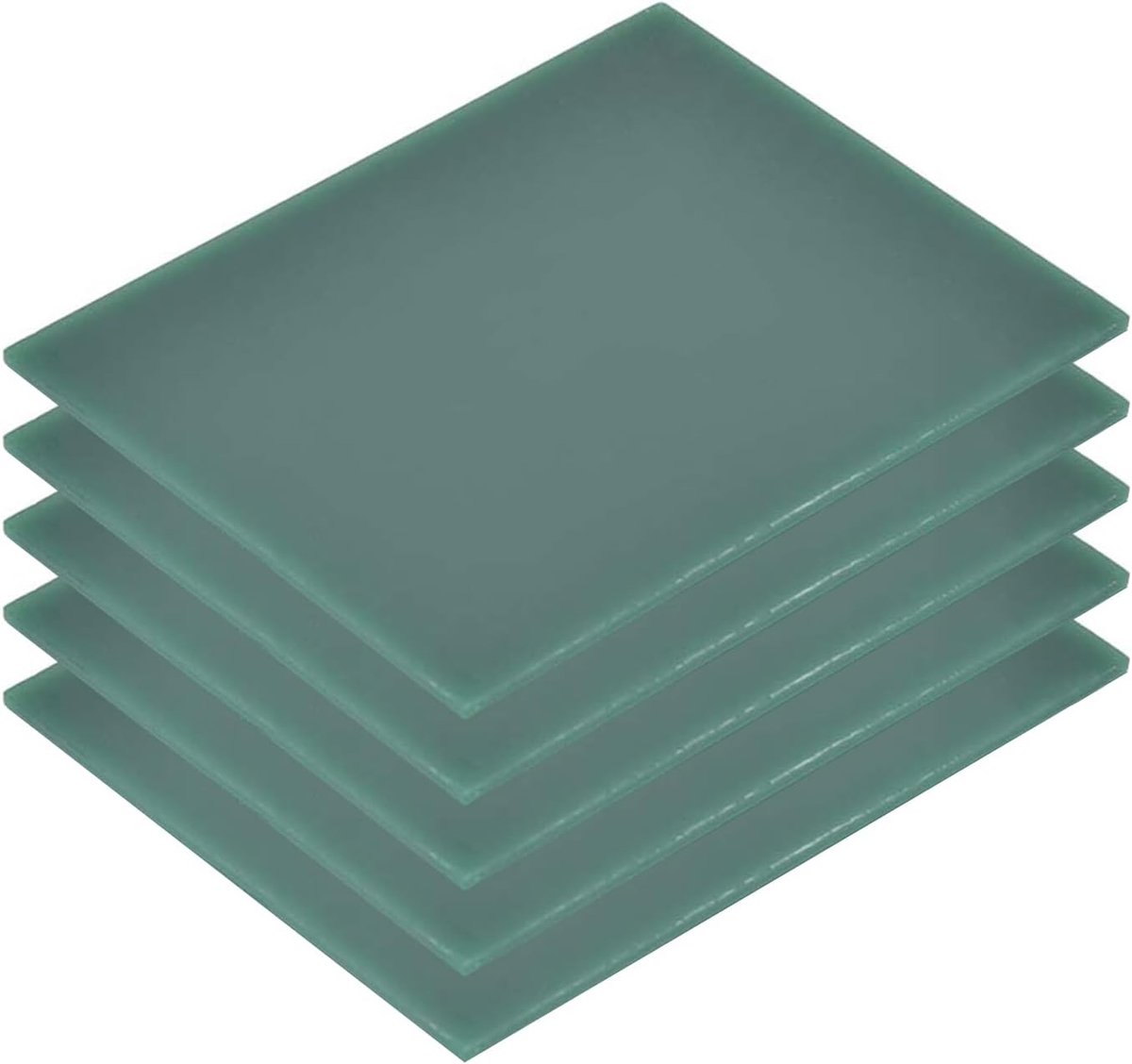 Sieraden Carving Wax - Modelleerwas Gieten - Sieraden Maken - 5 Stuks Set - 2 mm Dikte - Groen