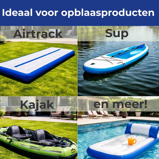 One Movement® Elektrische Luchtpomp 600W – SUP, Airtrack & Boot – 220-240V Krachtig & Snel — afbeelding 5