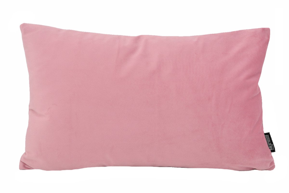 Gek op Kussens! Sierkussen Velvet Lichtroze Long | 30 x 50 cm | Velvet/Polyester