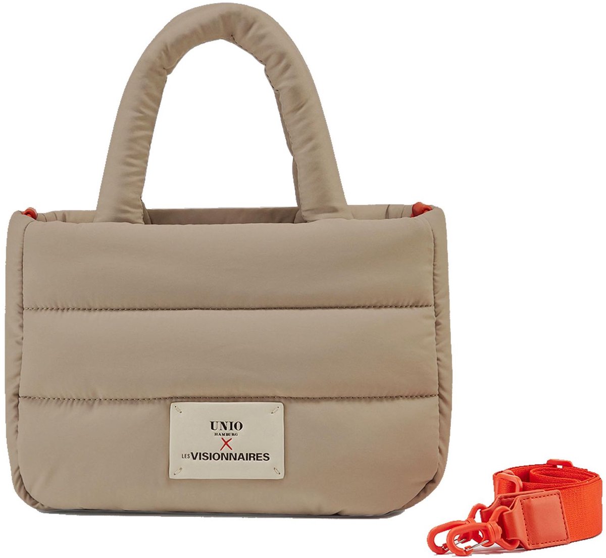Unio Hamburg x Les Visionnaires handtas schoudertas Puffy Unio Cortina Toast beige