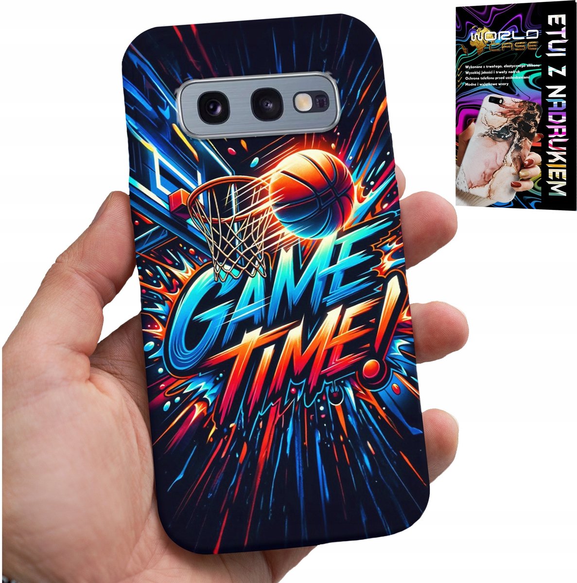 HOESJE VOOR SAMSUNG GALAXY S10E - BASKETBAL NBA FAN 23 GAME TIME, COVER
