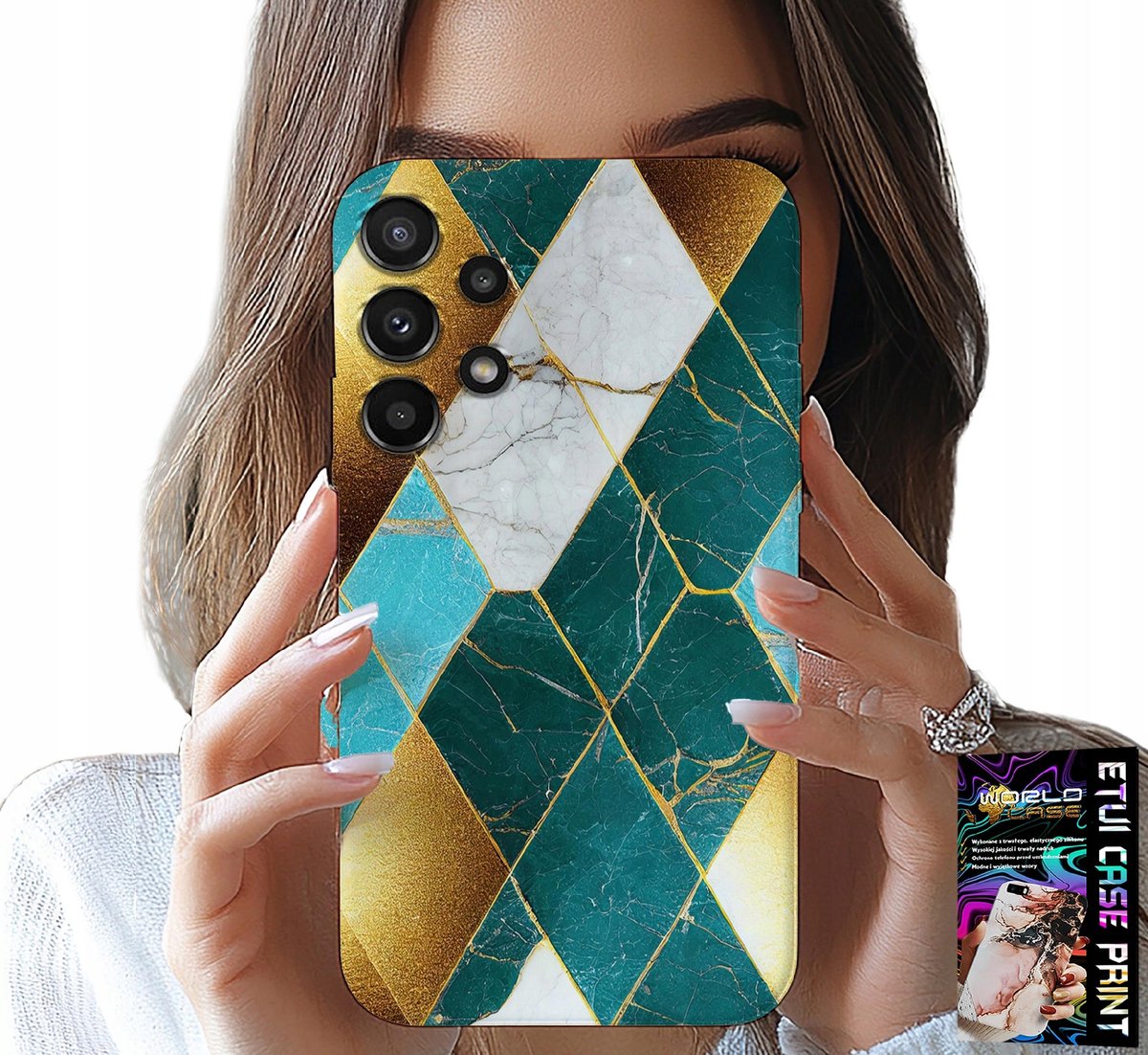 HOESJE VOOR SAMSUNG GALAXY A32 4G - ELEGANT EN MODIEUS PATROON + FILM