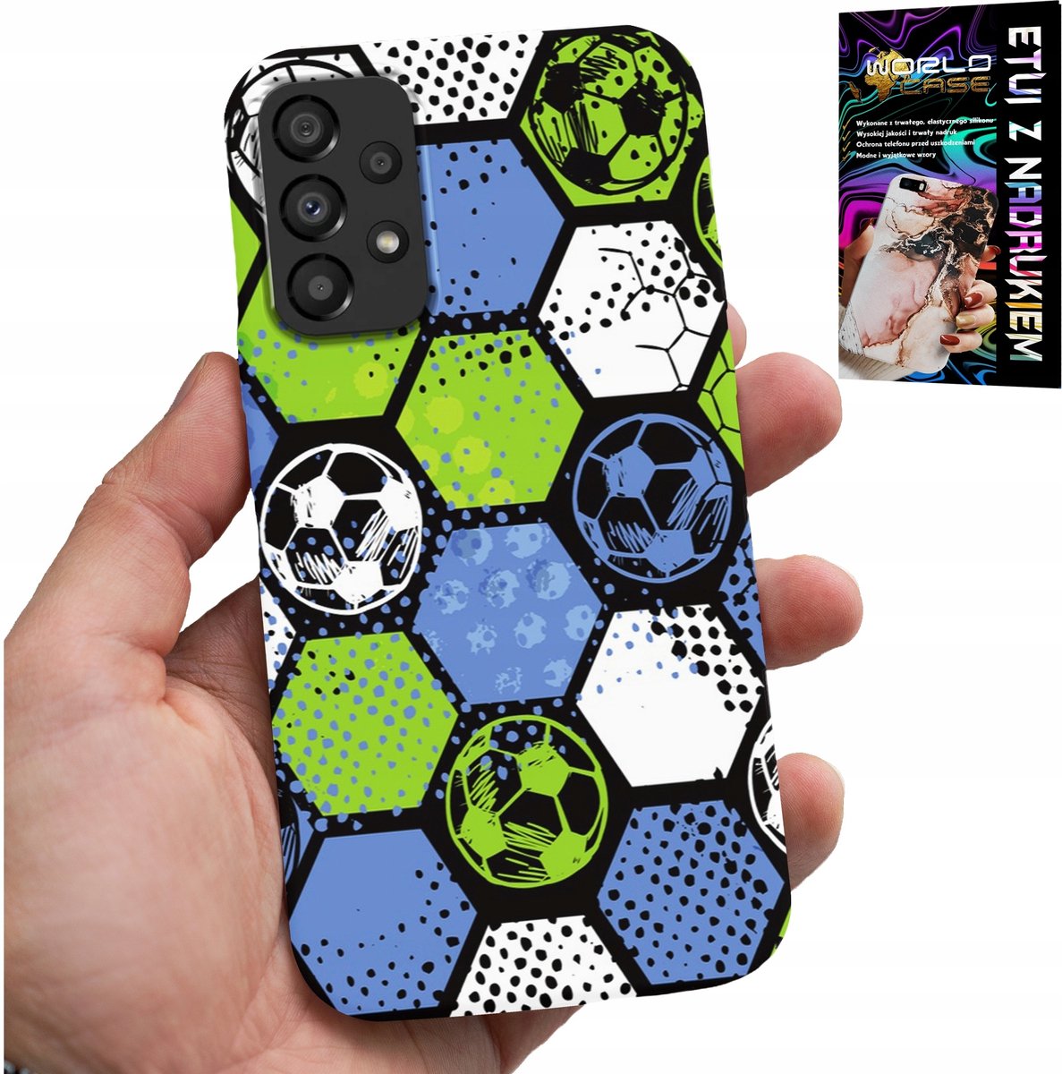 HOESJE VOOR SAMSUNG GALAXY A33 5G - ACHTERKANT MET VOETBALPLAAT