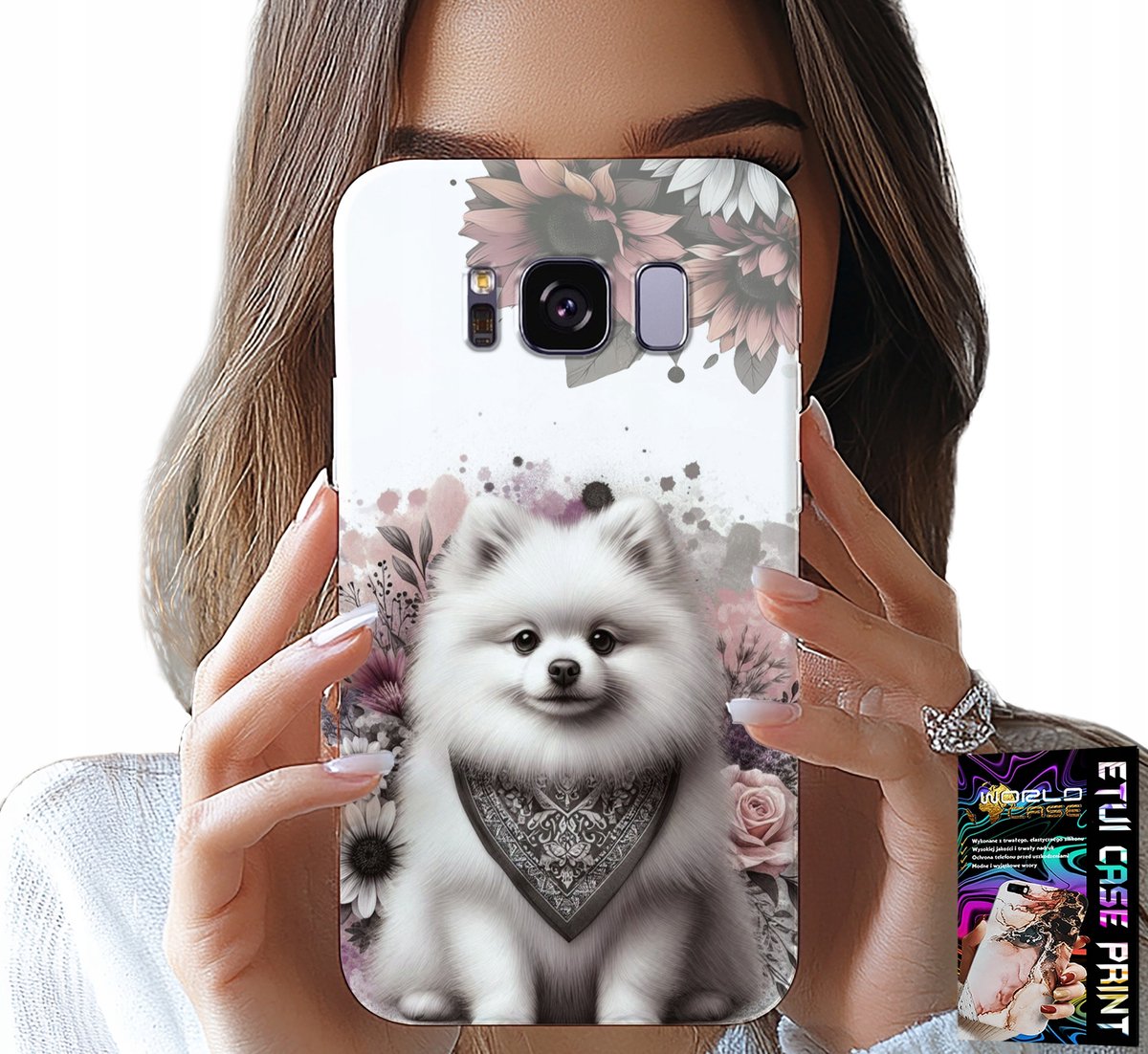 HOESJE VOOR SAMSUNG GALAXY S8 - POMERANIAN, MINIATURE SPIZZA, HONDENRASSEN