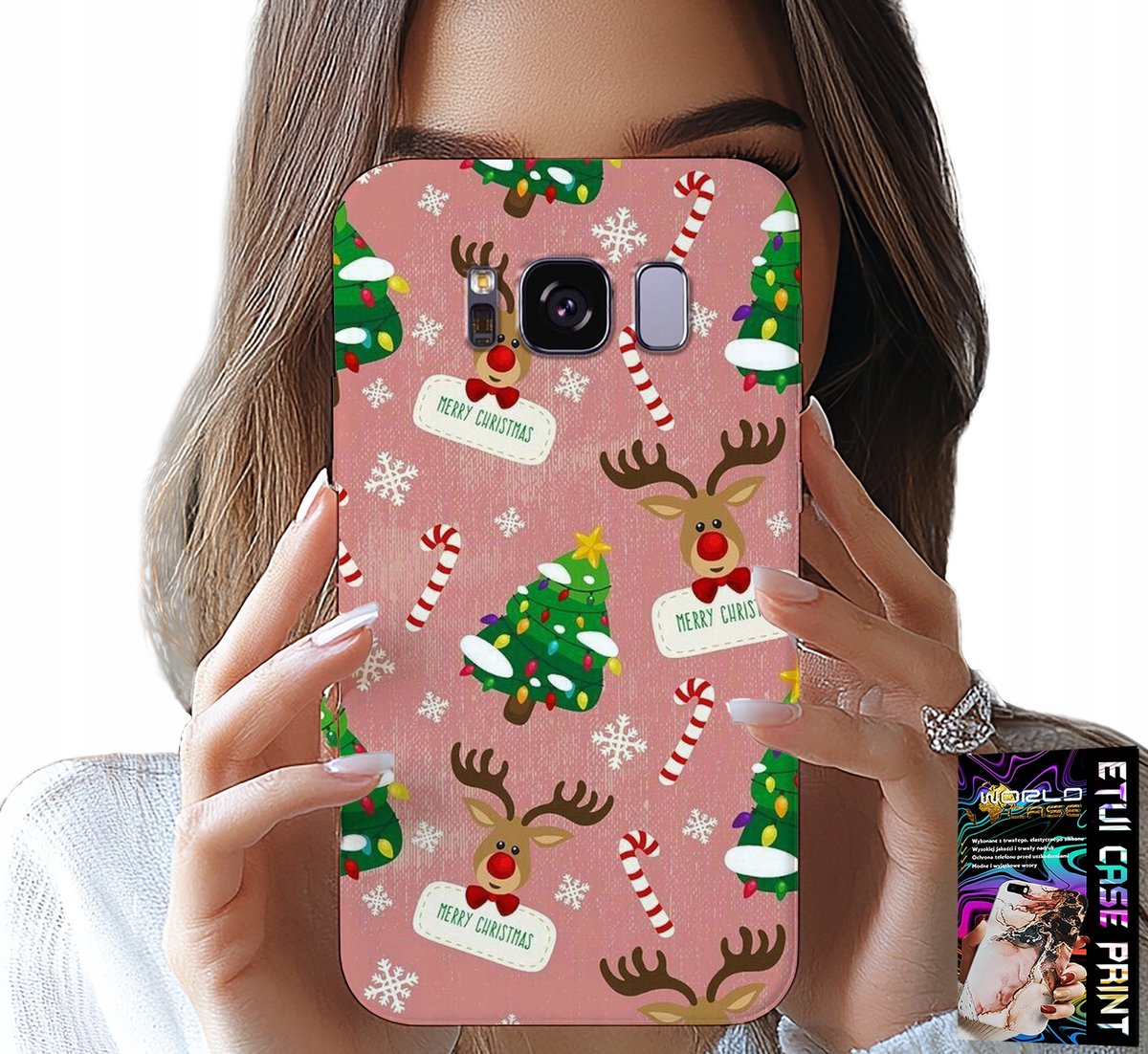 HOESJE VOOR SAMSUNG GALAXY S8 - KERSTRENDIEREN, KERSTBOMEN EN SNOEPPATRONEN