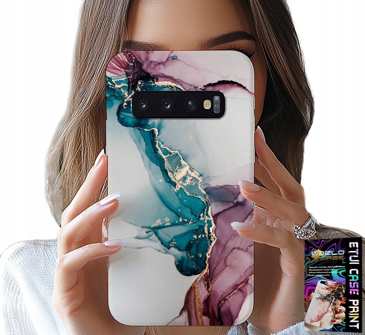 HOESJE VOOR SAMSUNG GALAXY S10 PLUS - ELEGANT MARMERMODIEUS VROUWELIJK HOESJE