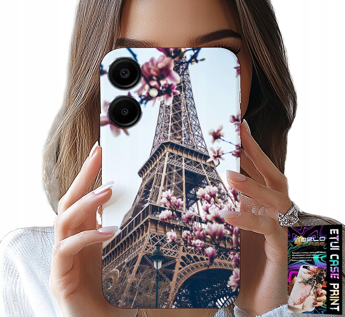 HOESJE VOOR SAMSUNG GALAXY A06 5G - PARIJS EIFFELTOREN MOOIE PLEKKEN ACHTERKANT
