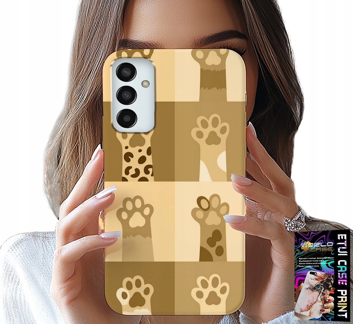 HOESJE VOOR SAMSUNG GALAXY M23 - HOU VAN KATTEN, PATRONEN MET KATTEN, KATTENPOTEN