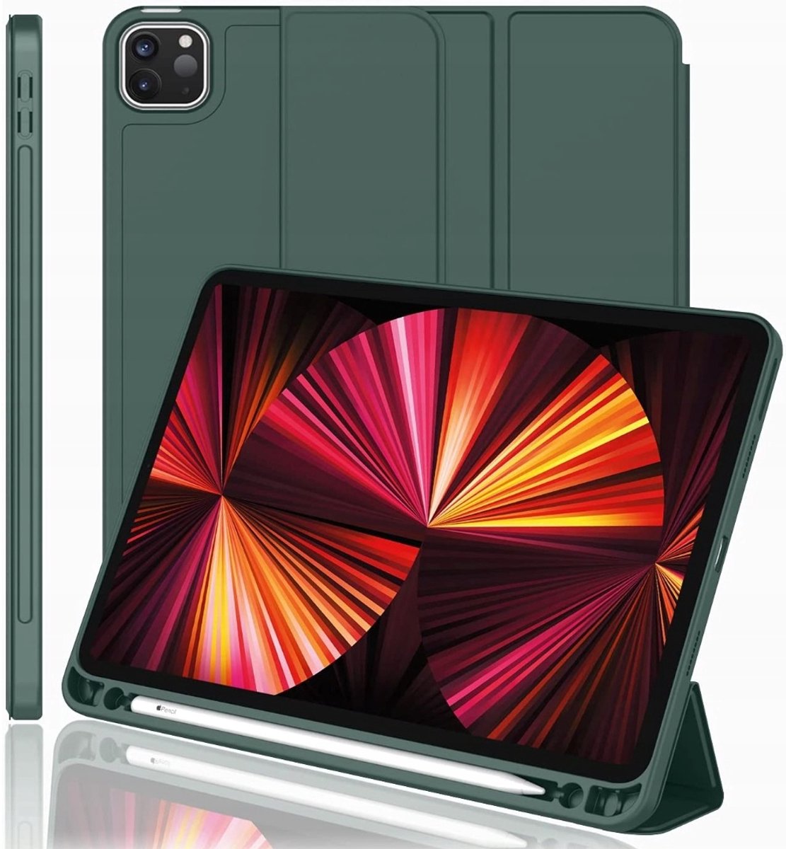 EtuiTab - Smart Pencil Hoes - Apple iPad Pro 11 - 4e Gen - Ciemno-Groen