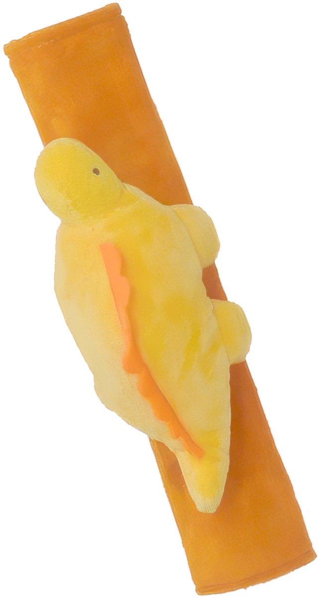 Gordelbeschermer kind - Oranje dinosaurus gordelhoes - gordelhoezen voor auto en autostoel - 27cm x 6 cm