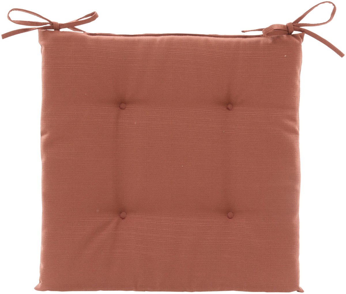 Hespiride Stoelkussen Altea - 40 x 40 cm - terracotta - vierkant - polyester - tuinkussen - buiten