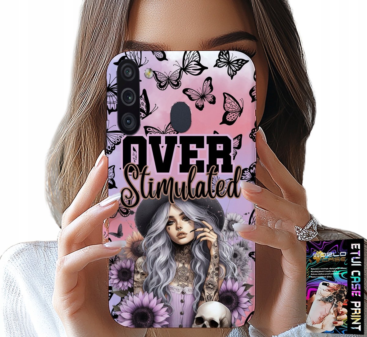HOESJE VOOR SAMSUNG GALAXY A21 - OVERSTIMULEREND, TIENERPATRONEN, HOESJE