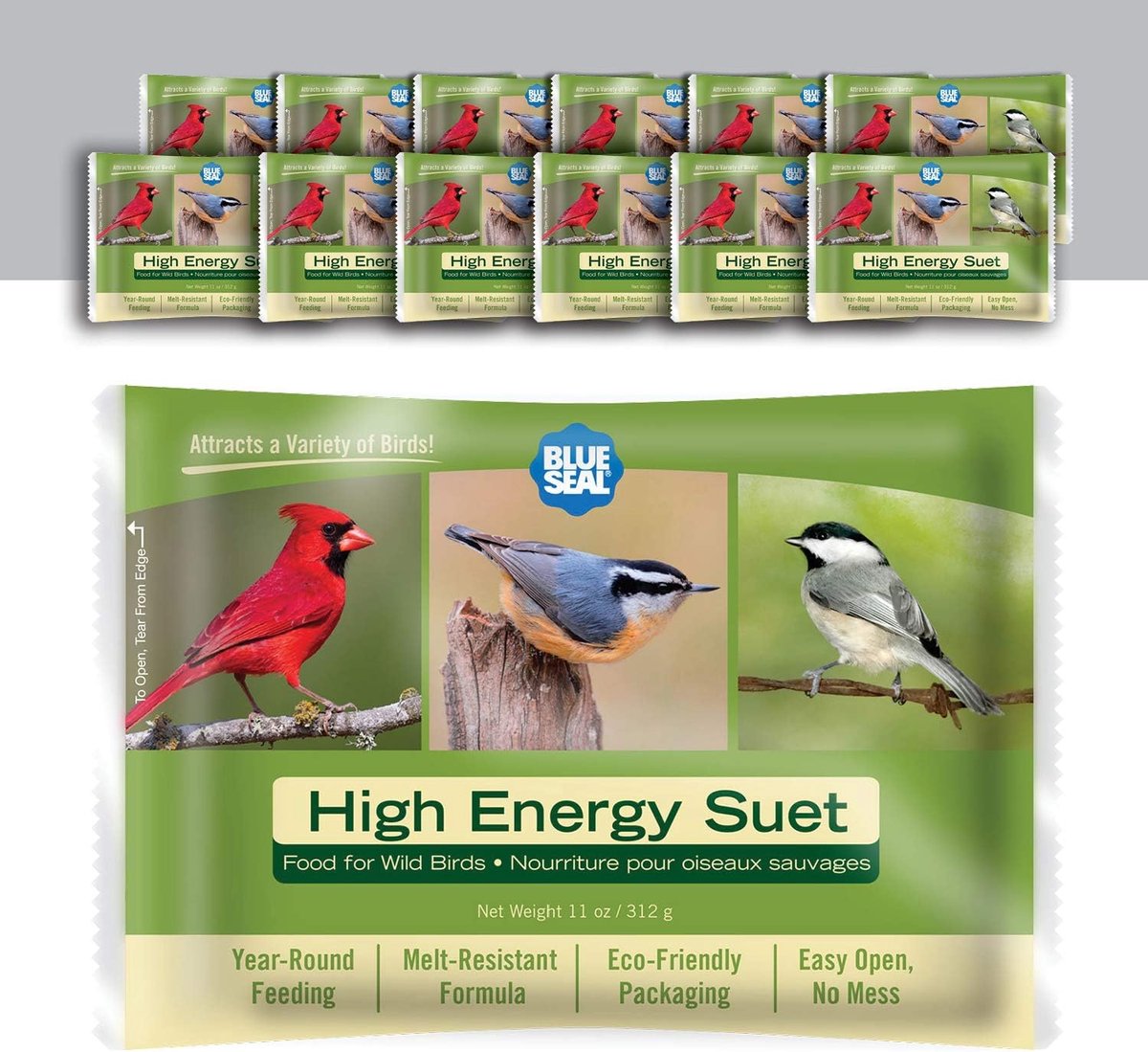 Vogelvoer Cakes - Vogel Snacks - Wilde Vogels Voeren - Smeltbestendige Formule - 12 Stuks