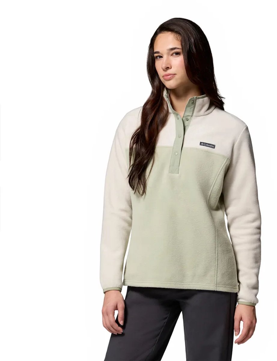 Columbia Benton Springs™ Ii Snap Fleece Met Halve Rits Beige L Vrouw