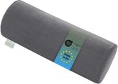 Bodyprotect nekrol - nekkussen 15x40 cm - hoes van zachte micropluche - als orthopedisch hoofdkussen, neksteun of kussenrol - Made in EU - 15 x 40 cm - grijs