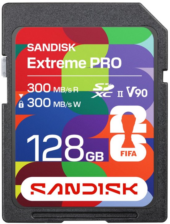 Sandisk SDXC Extreme PRO FIFA World Cup 2026 Edition 128GB 300MB/s