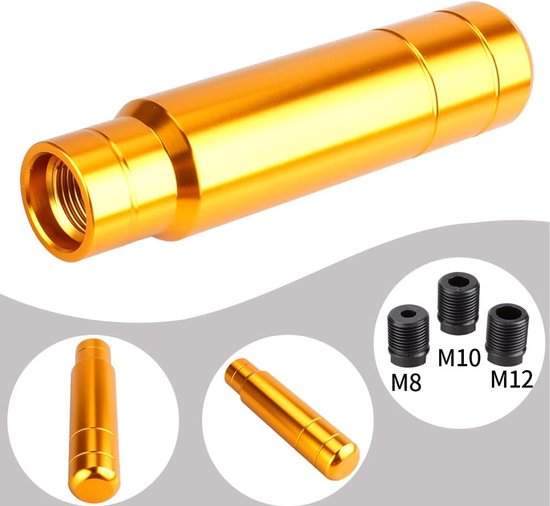 Schakelknop Auto - Versnellingspook Upgrade - Comfortabel Rijden - Universele Pasvorm Adapters - 5 Inch Lengte - Goud — afbeelding 4