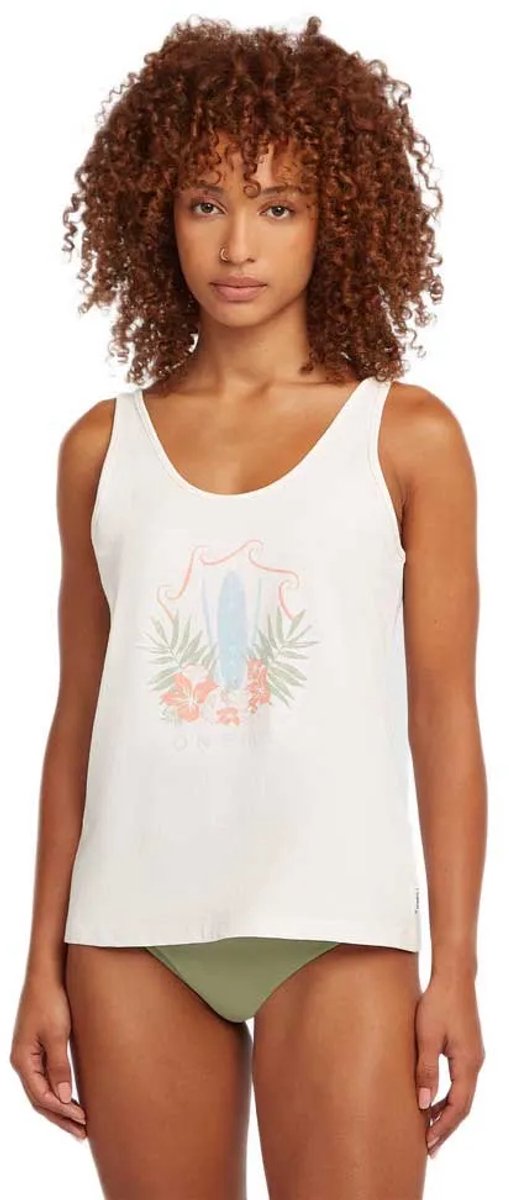 O´neill Graphic Mouwloos T-shirt M Vrouw Wit
