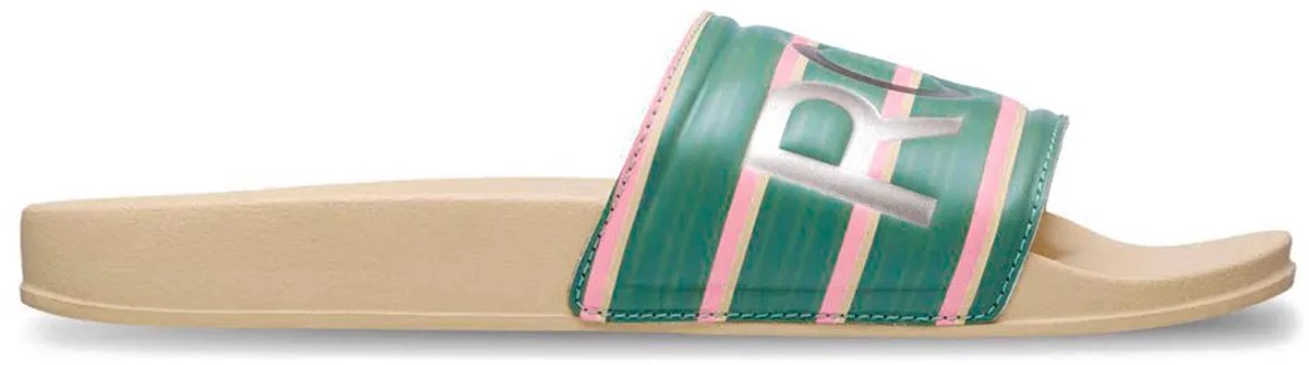 Roxy Slippy Ii Printed Slippers Vrouw Golden Haze