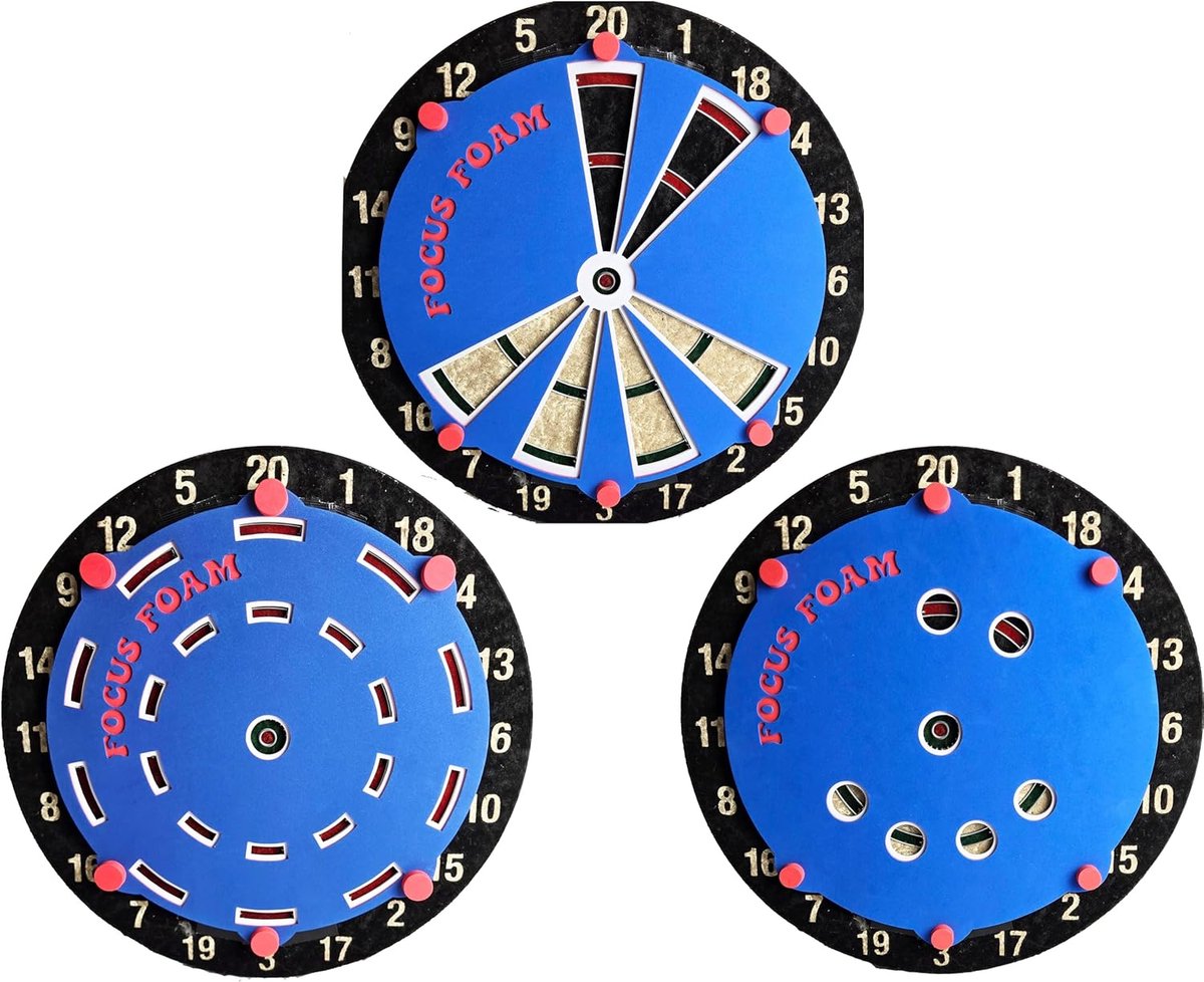 Dart Trainer - Oefenmateriaal Pijltjes - Vaardigheden Verbeteren - Niet Magnetisch - 3 Stuks - Rood Wit Blauw