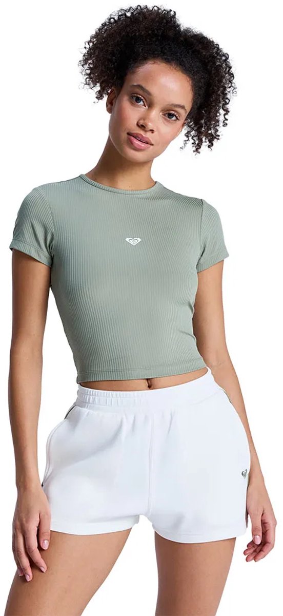 Roxy Rise & Vibe Korte Sportbroek Vrouw Coconut Milk
