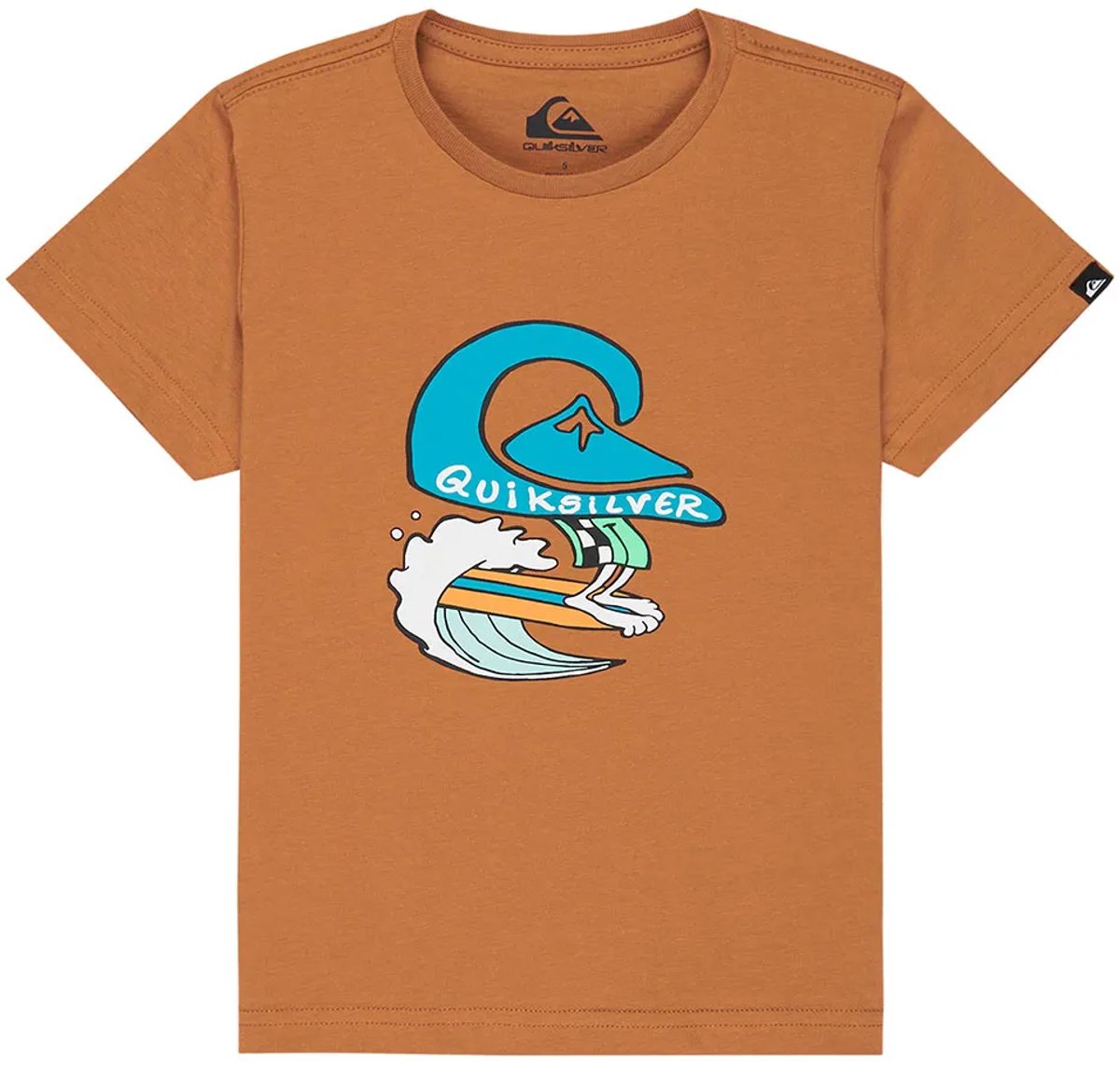 Quiksilver Ev Human Wave T-shirt Met Korte Mouwen 24 Months Jongen Bruin