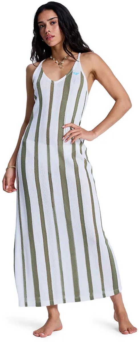 Roxy Nalu Sunset Mouwloze Jurk S Vrouw Groen