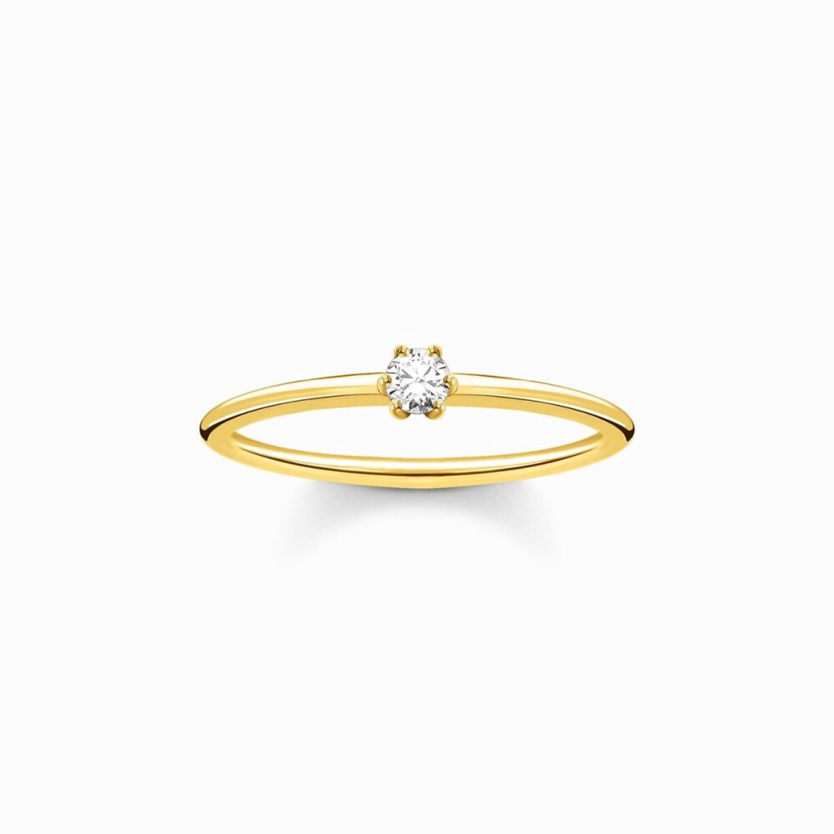 Thomas Sabo - TR2312-414-14-60 - Ring - Dames - 925er Zilver geel verguld - ringmaat 60