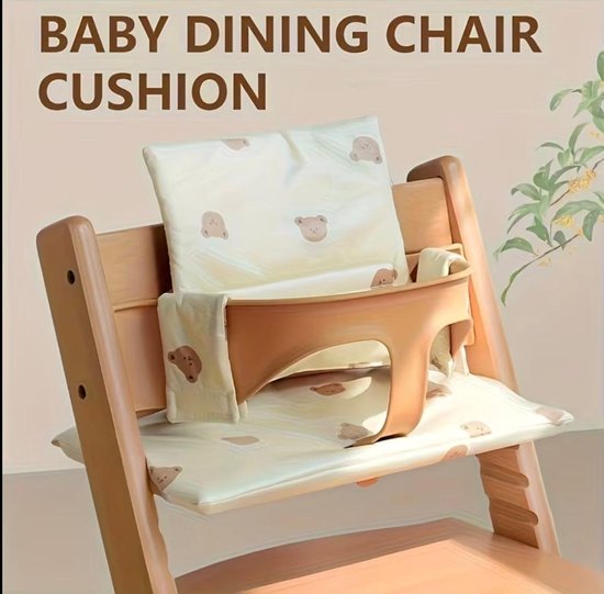 kussenset dat past voor tripp trapp - pillow baby chair - inlegkussen voor babystoel - stoelverkleiner meegroei - seat reducer - infant insert van Merkloos — afbeelding 4